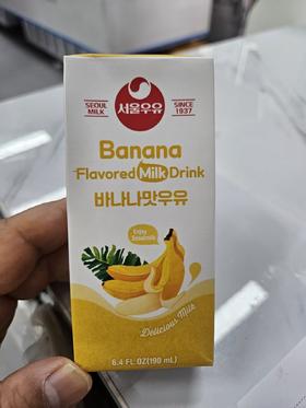 寿尔牛奶香蕉味서울바나나맛우유190ml