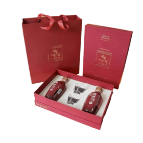 宝海 覆盆子酒礼盒375ml*2 보해 복분자술선물세트375ml*2
