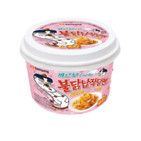 三养 奶油火鸡辣宽粉164.5g 삼양 까르보불닭납작당면164.5g