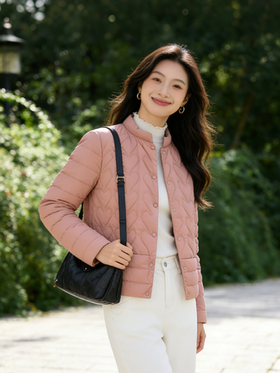 爆款现货 臣禾 【爱心羽绒服】绗缝保暖短外套90鸭绒9234072052