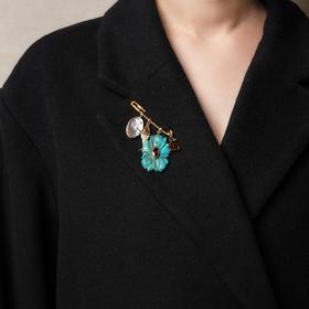 北京仓｜Chan Luu-Magnolia-木兰花 绿松石 胸针［美国设计师］