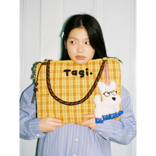 Tagi 小枕头刺绣串珠电脑包 手提日常休闲单肩防摔防震电脑包笔记本包 商品图1