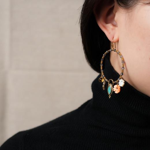 北京仓｜Chan Luu-CHIARA -多色吊坠环状耳环［美国设计师］ 商品图4