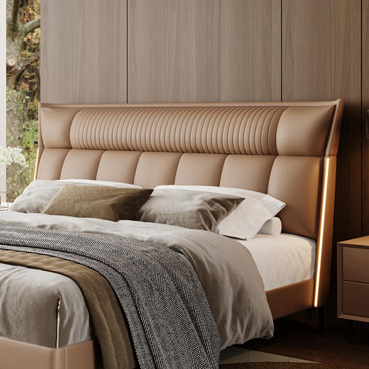 【美居】B4尊享 头层真皮次卧床 BSTJC783 商品图2