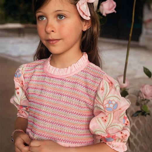 Bachaa SS26新品 短袖上衣连衣裙包屁衣帽子蝴蝶结领 商品图5