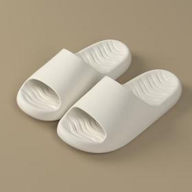 【多样屋专柜】多样屋新款情侣EVA踩屎感凉拖鞋/白36/37（拍大一码）