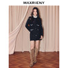 MAXRIENY优雅复古小香风收腰短款小A半裙25秋款烫钻a字高腰短裙(货号:MF86SK504) 商品缩略图1