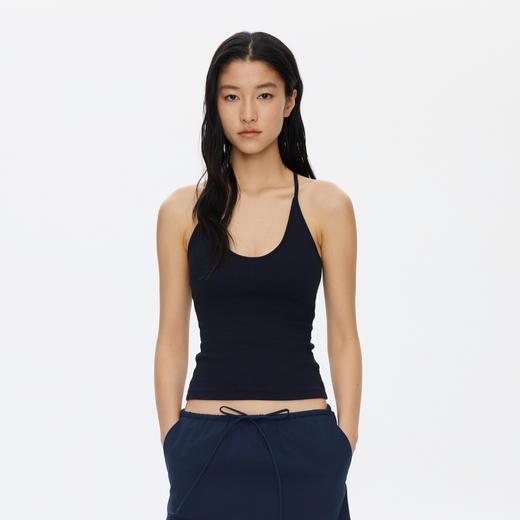 Oneup（新）可拆卸胸垫弹力挂脖吊带背心 商品图3