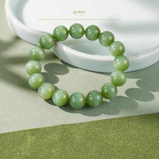 「天目」粉青猫眼手串 商品图3