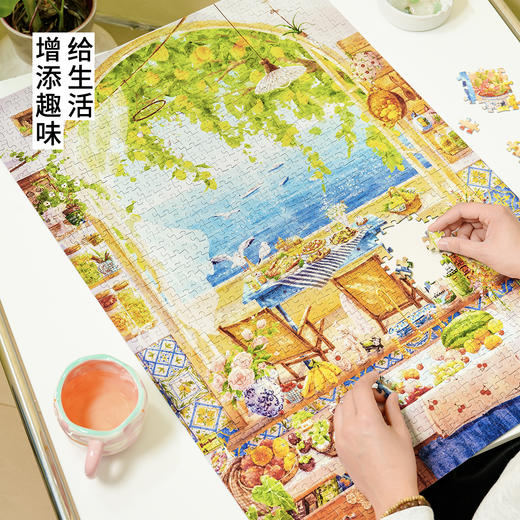 TOi图益-潮玩拼图窗里窗外系列-海边柠檬树-1000片-分包款 商品图1