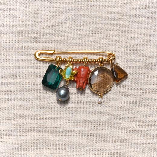 北京仓｜Chan Luu-Elephant-大象 胸针［美国设计师］ 商品图1