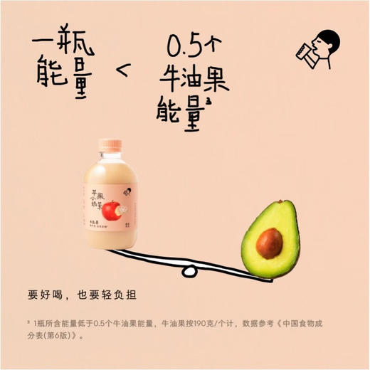 喜茶苹果小奶茉牛乳茶奶茶饮料350ml 商品图5