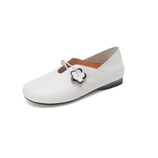 【牛皮革】西村名物2026年春季新款舒适平底软底软面浅口单鞋妈妈鞋T26AM18041 商品图12