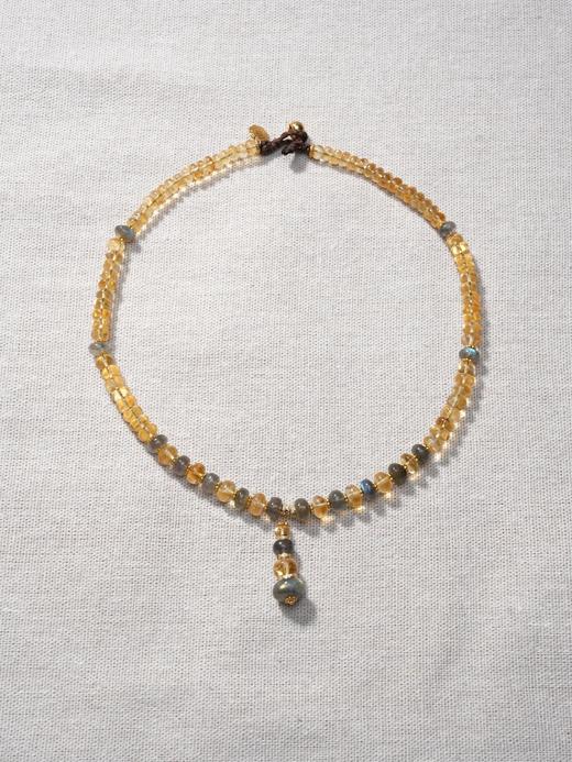 北京仓｜Bohemian Rhapsodie-BEA-拉长石 黄水晶 锆石 串珠 项链［法国设计师］ 商品图0