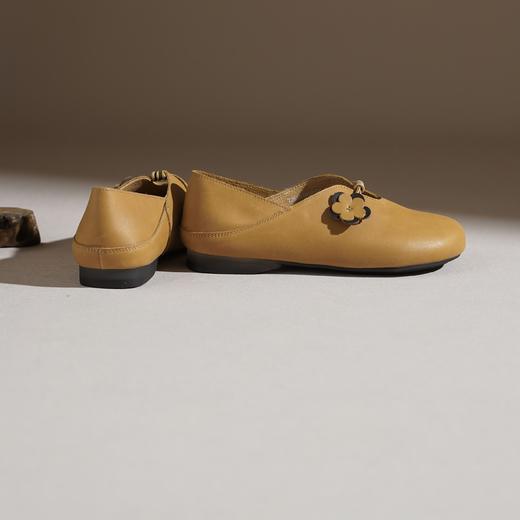 【牛皮革】西村名物2026年春季新款舒适平底软底软面浅口单鞋妈妈鞋T26AM18041 商品图3