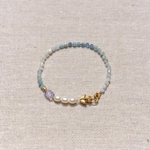 北京仓｜Chan Luu-Lottie-海蓝宝石 珍珠 紫水晶 手链［美国设计师］ 商品图3