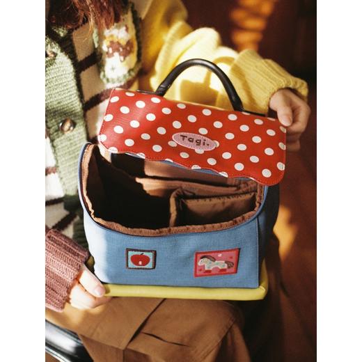 Tagi Magi房子收纳化妆包 塔皮小房子皮质洗漱包大容量收纳包相机化妆包 商品图4