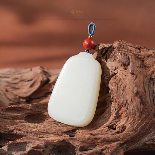 【雅安】羊脂白玉平安无事牌 商品图0