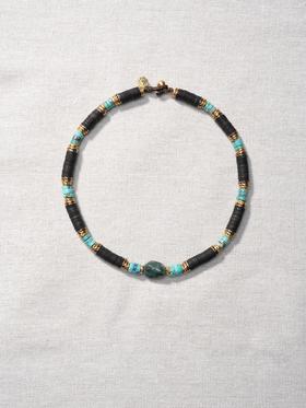 北京仓｜Bohemian Rhapsodie-RHONDA-次石墨 绿松石 项链［法国设计师］