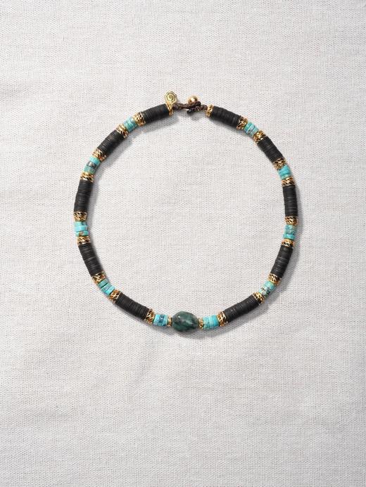 北京仓｜Bohemian Rhapsodie-RHONDA-次石墨 绿松石 项链［法国设计师］ 商品图0