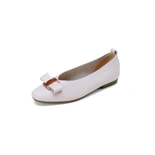 【牛皮革】西村名物2026年春季新款舒适低跟小尖头方扣浅口单鞋26AE18061 商品图8