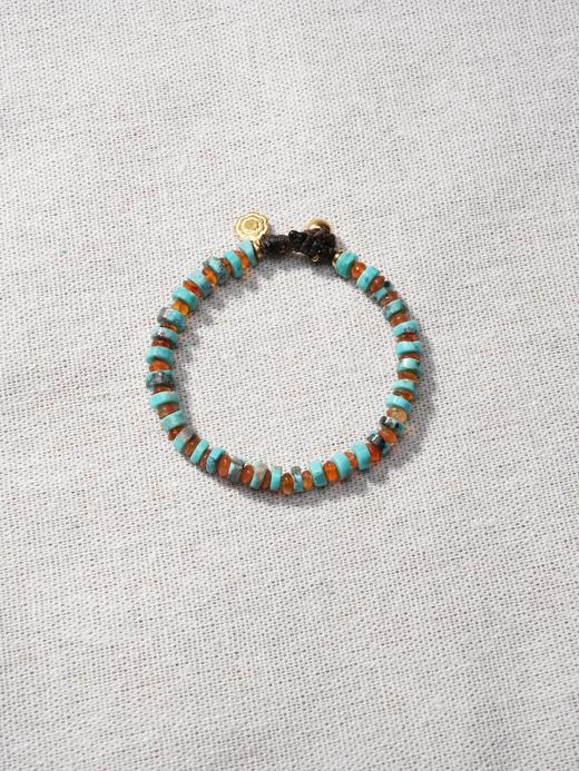 北京仓｜Bohemian Rhapsodie-HELENA-绿松石 红玛瑙 手链［法国设计师］ 商品图0