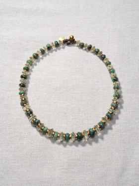 北京仓｜Bohemian Rhapsodie-MAYA-祖母绿 绿色紫水晶 串珠 项链［法国设计师］