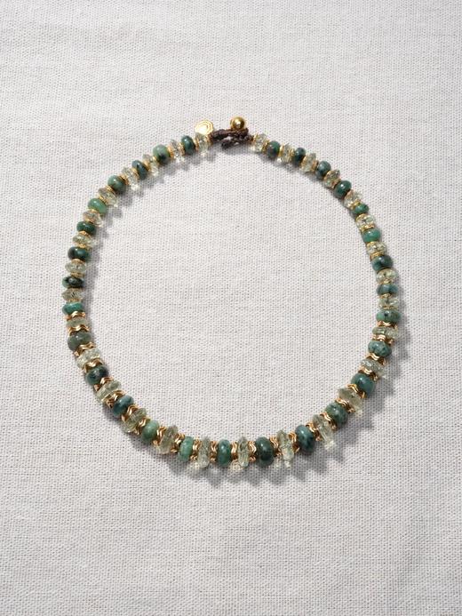 北京仓｜Bohemian Rhapsodie-MAYA-祖母绿 绿色紫水晶 串珠 项链［法国设计师］ 商品图0