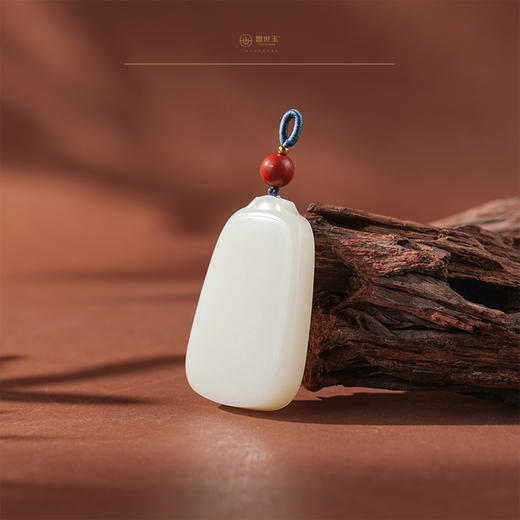 【雅安】羊脂白玉平安无事牌 商品图3