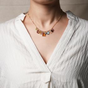 北京仓｜Chan Luu-MELODY-石英 水晶 紫水晶 橄榄石 淡水珍珠 项链［美国设计师］