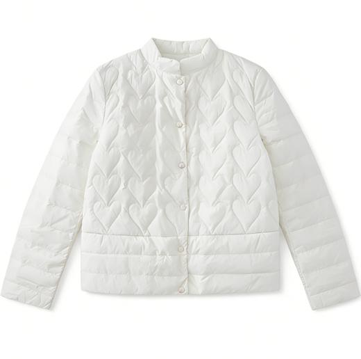 爆款现货 臣禾 【爱心羽绒服】绗缝保暖短外套90鸭绒9234072052 商品图13