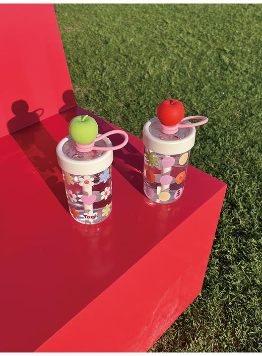 Tagi 想象苹果随行水杯 咖啡便携杯子女大容量小众高颜值随行杯 商品图5