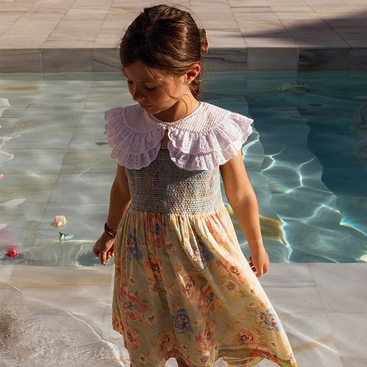 Bachaa SS26新品 短袖上衣连衣裙包屁衣帽子蝴蝶结领 商品图3