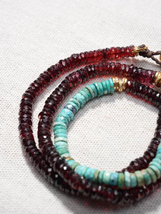 北京仓｜Bohemian Rhapsodie-LUNETTA-石榴石 绿松石 锆石 项链［法国设计师］ 商品图2