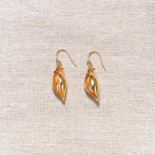 北京仓｜Chan Luu-Peapod-豌豆 金色 淡水珍珠 耳环［美国设计师］ 商品图1