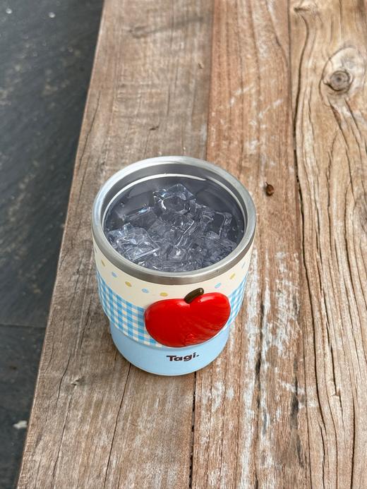 Tagi 想象苹果双饮吸管杯 便携手拎不锈钢随行水杯高颜值保温杯 商品图5
