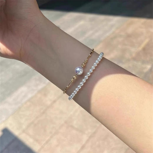 【女神节首选】天然淡水珍珠 设计款手链 诸暨直发 一物一证 假一赔十 下单即送珍珠粉！ 商品图14
