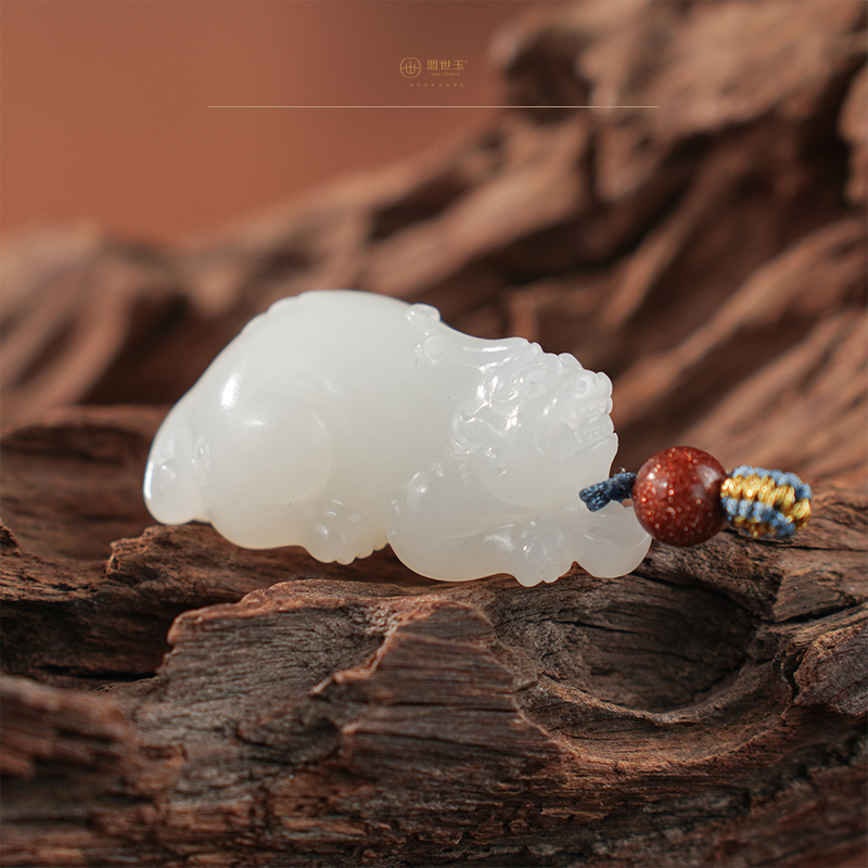 【吉吉】羊脂白玉貔貅挂