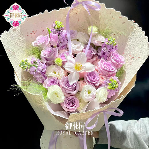 紫色魅力 • 鲜花花束 商品图1