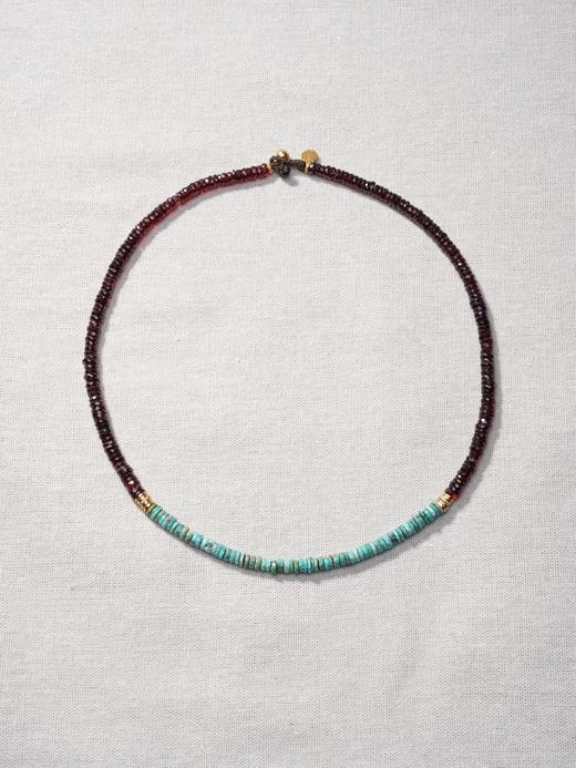 北京仓｜Bohemian Rhapsodie-LUNETTA-石榴石 绿松石 锆石 项链［法国设计师］ 商品图0