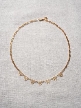 北京仓｜Bohemian Rhapsodie-LOUISE-金色 花丝 纤细 项链［法国设计师］