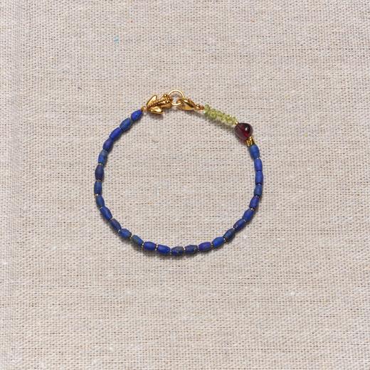 北京仓｜Chan Luu-Lottie-青金石 橄榄石 石榴石 手链［美国设计师］ 商品图1