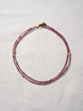 北京仓｜Bohemian Rhapsodie-BAHAMAS-粉色 碧玺 项链［法国设计师］