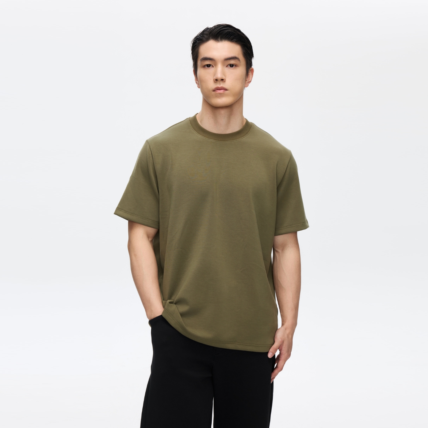 Oneup兰精60支双面BOXY短袖