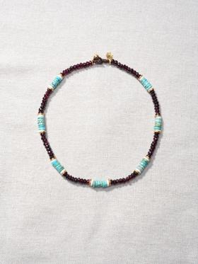 北京仓｜Bohemian Rhapsodie-GIULIETTA-石榴石 绿松石 欧泊 项链［法国设计师］