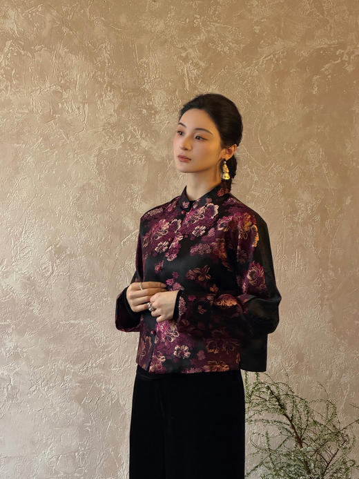 盛唐婧 |暗香中式国风对襟外套 商品图1