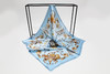 【多样屋专柜】兰之魅  BLUE CHARM艺术金小方巾 100%优质桑蚕丝53*53cm 商品缩略图2