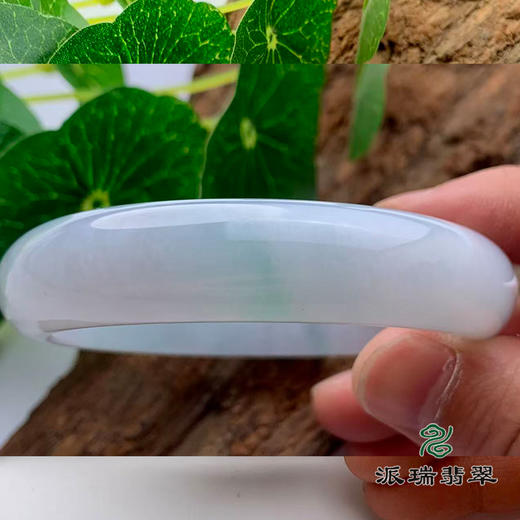 派瑞翡翠 翡翠手镯 糯种 绿色 商品图3