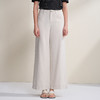EITIE爱特爱舒适直筒阔腿高腰显瘦麻感高级通勤休闲裤2026夏新款B2605214 商品缩略图2