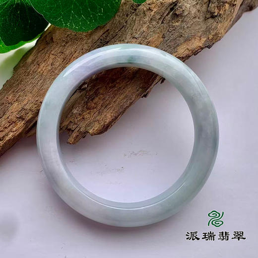 派瑞翡翠 翡翠手镯 糯种 绿色 紫色 商品图1